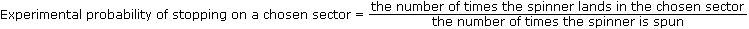 Probability of stopping in a chosen sector Probability of stopping in a chosen sector
